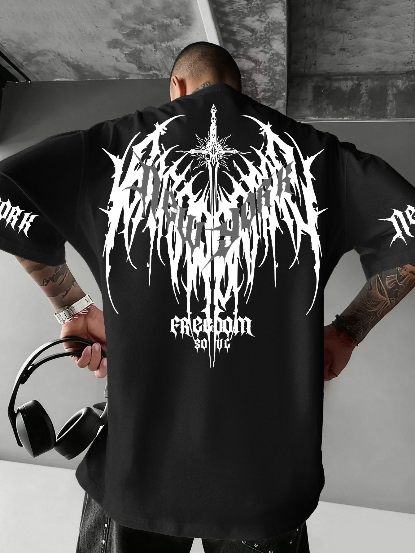 Men'S Fashion New York - Kaos Lengan Pendek Hip Hop Pria,