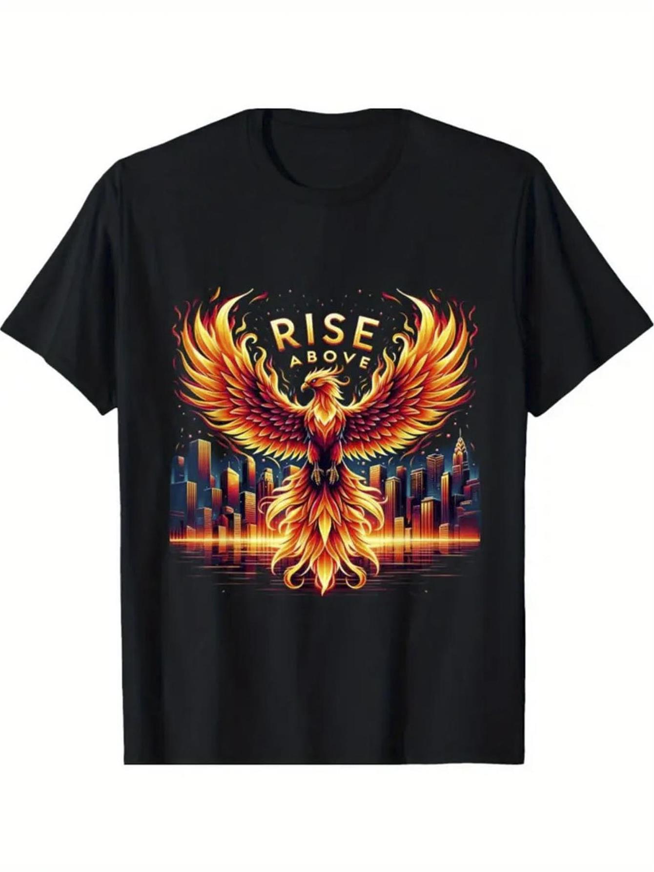 Men'S Fashion New York - Kaos Pria Motif Api Phoenix -