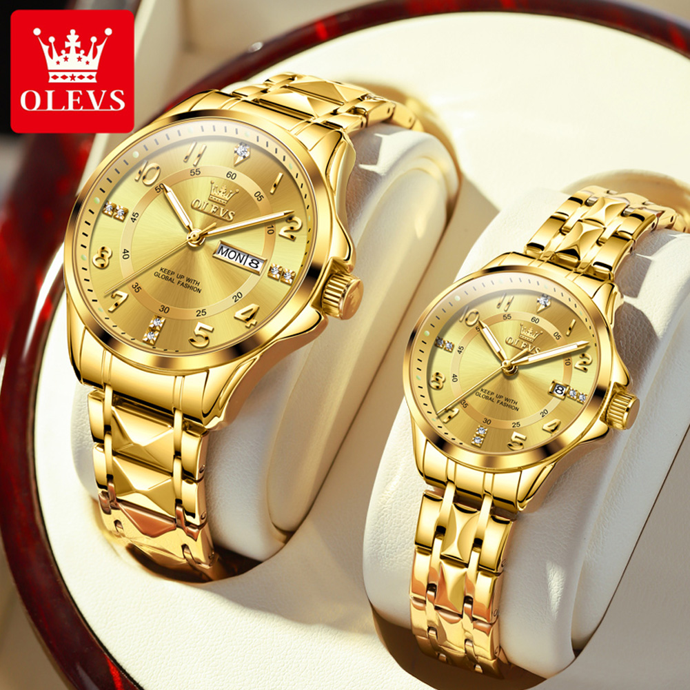 Mens Fashion In 40S - OLEVS 2910 Jam Tangan Pasangan Jam