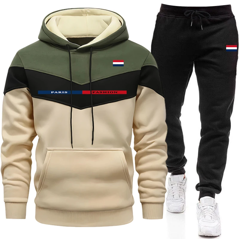 Men'S Fashion Outfits - Setelan Olahraga Kasual Harian Musim Gugur