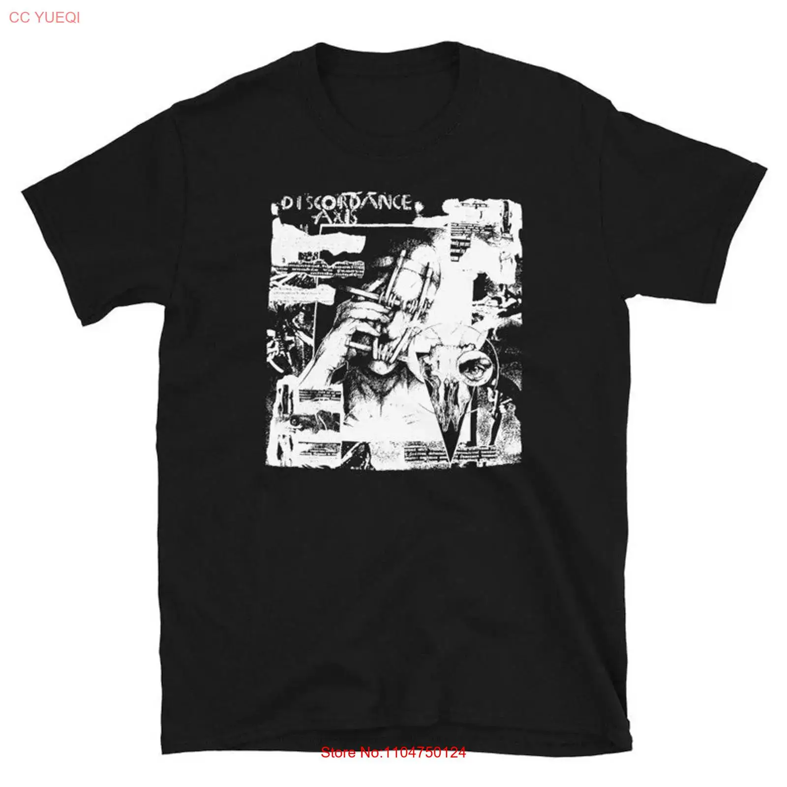 Mens Fashion Discord - Discordance Axis T Shirt Gothic Deathrock