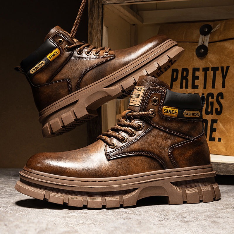 Chelsea Boots Men - Sepatu Bot Pergelangan Kaki Platform Pria