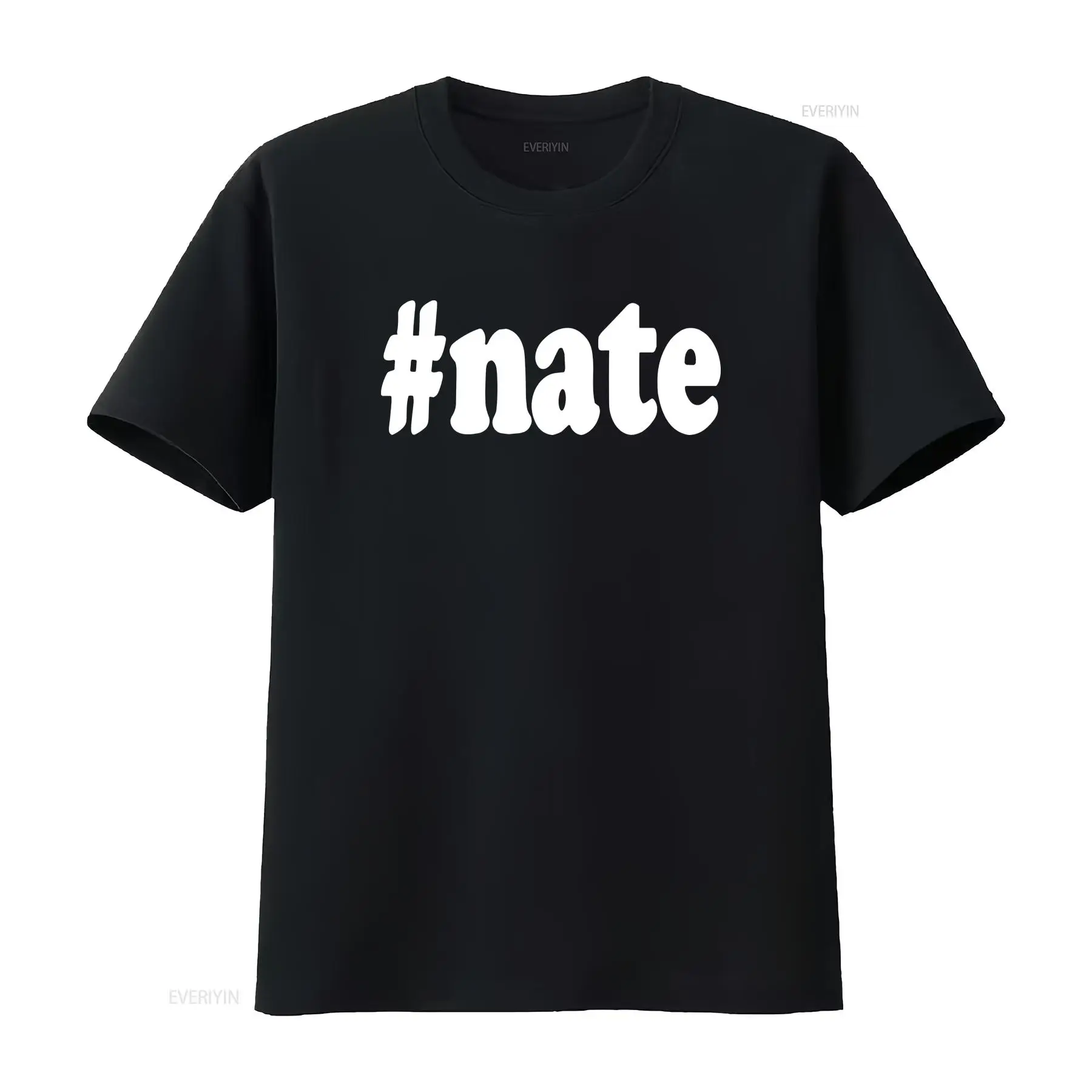 Mens Fashion Hashtags - Kaos Nate Hashtag Nama Nathan Diaz