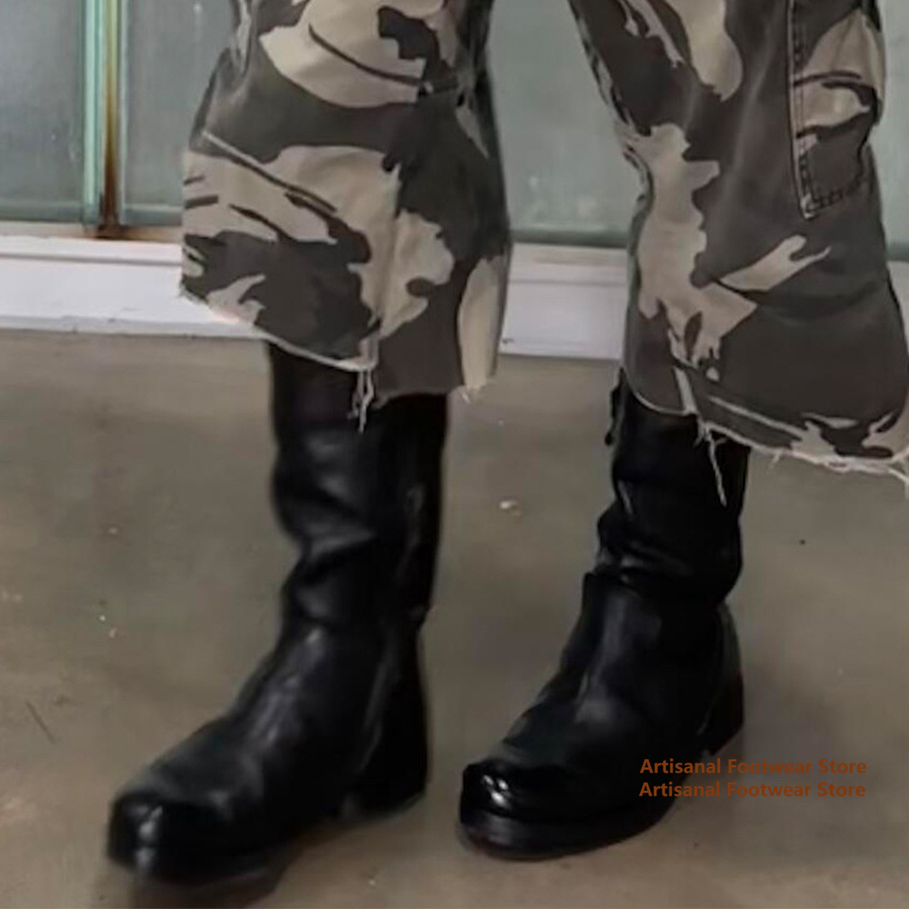 Chelsea Boots Men - Sepatu Bot Sepeda Motor Ujung Bulat