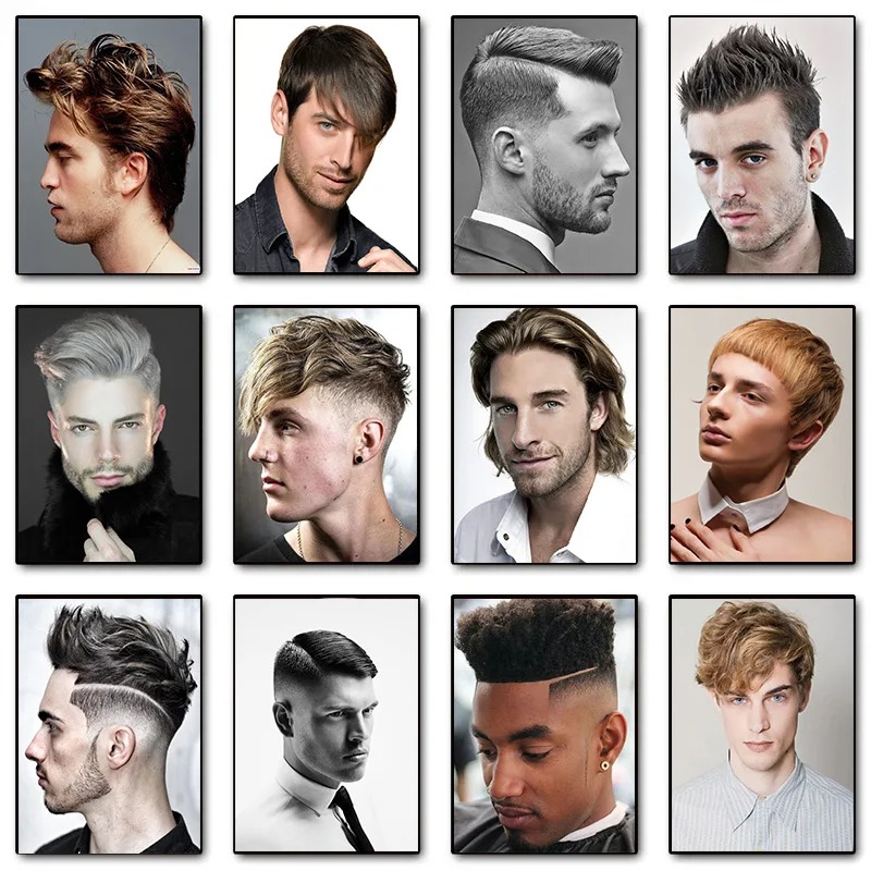 Men Fashion Hair Style - Fashion pria Model gaya rambut Poster