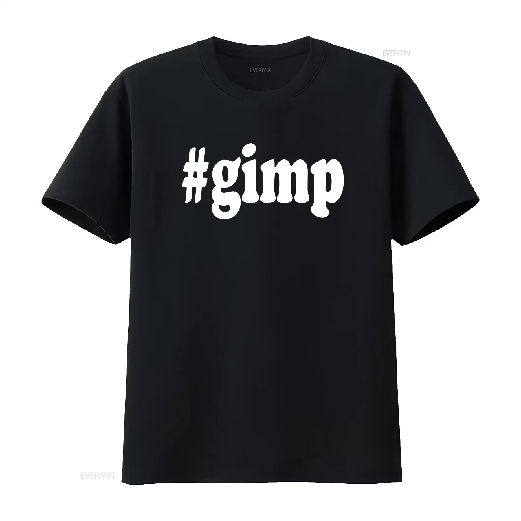 Mens Fashion Hashtags - Kaos Gimp Hashtag Lucu Hitam Putih
