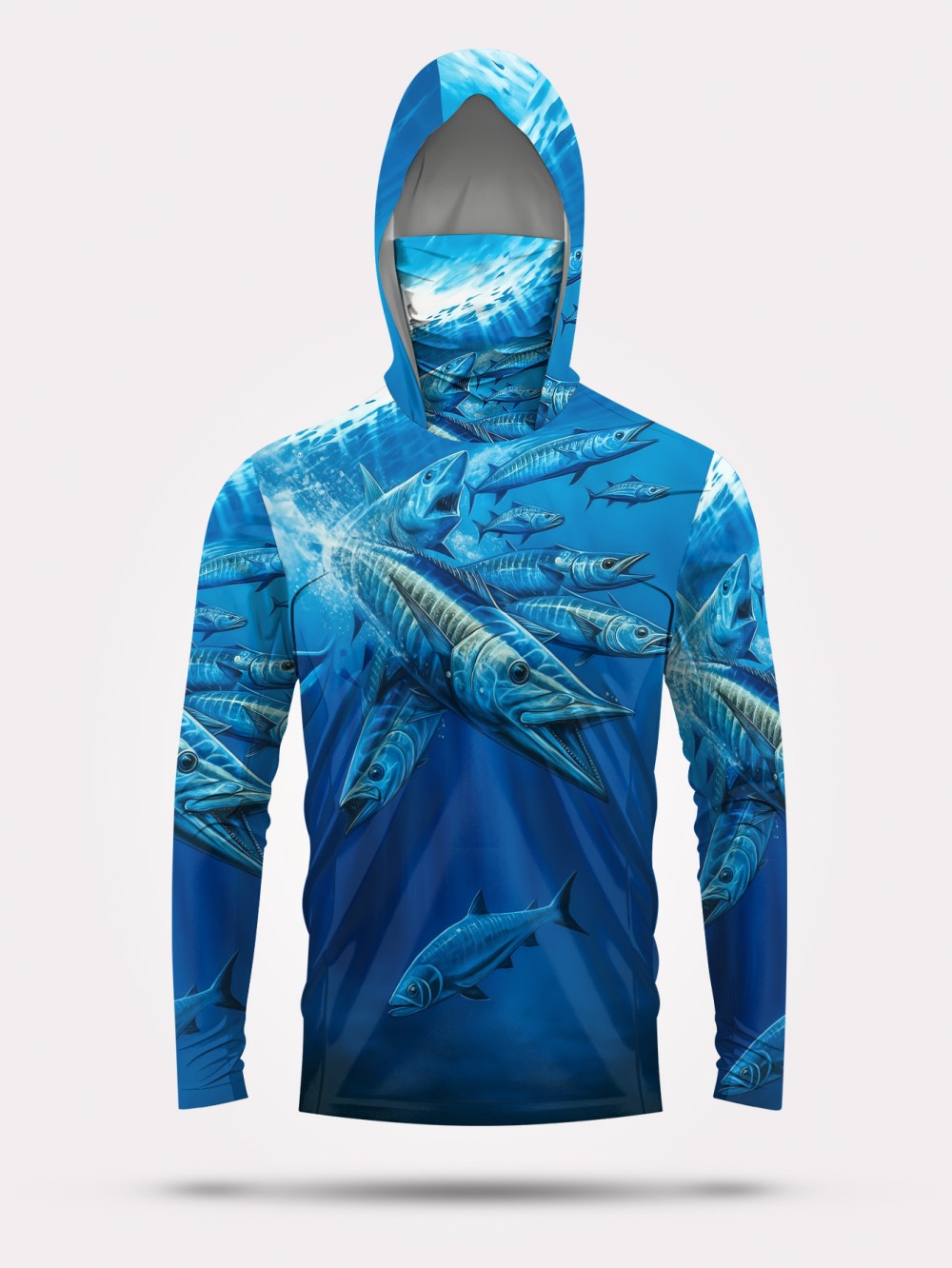 Fashion Mens Shirt - Baju Pancing Pria Motif Ikan untuk