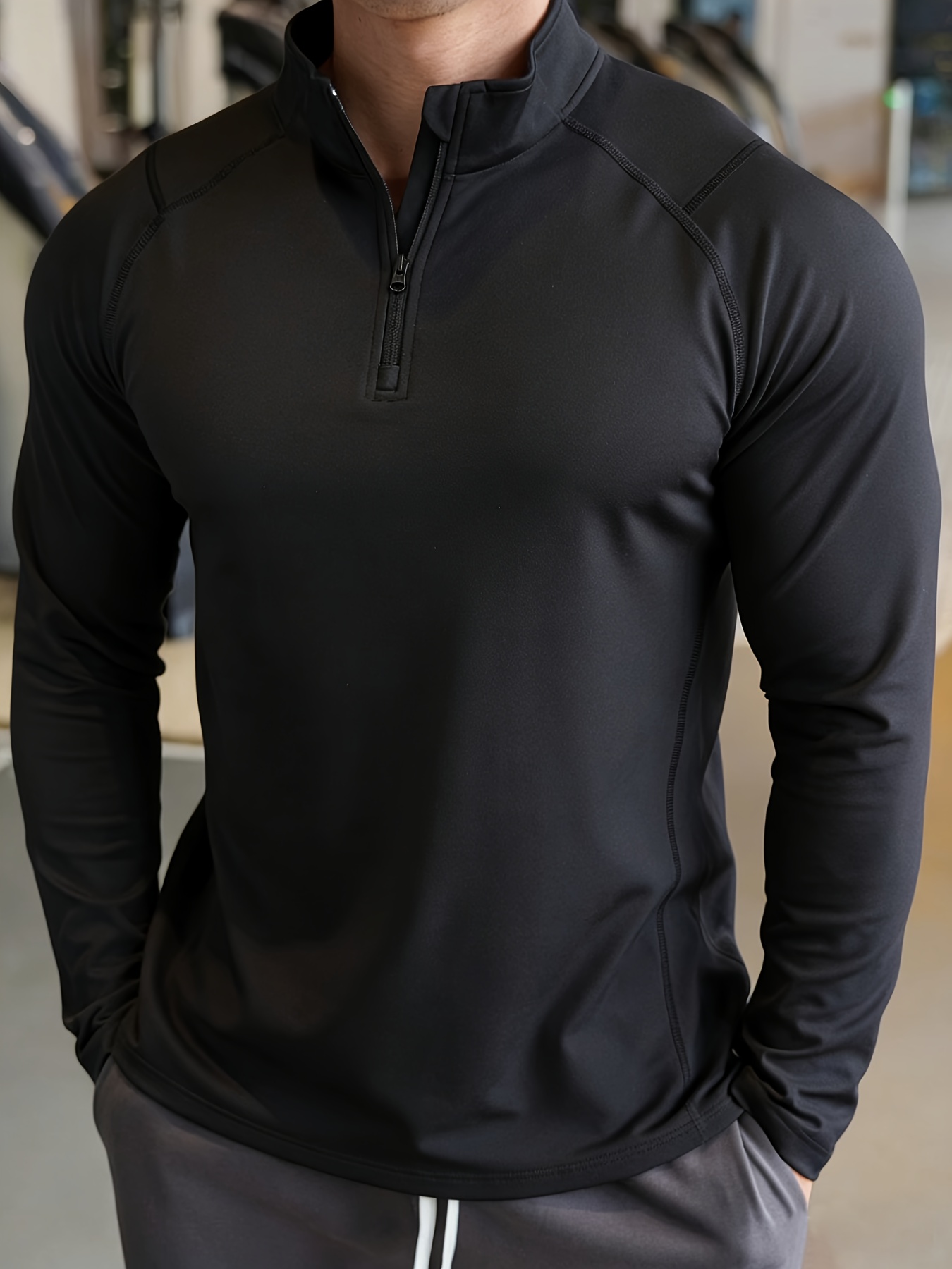 Muscle Tee Workout - Kaos Polo Lengan Panjang Pria Cepat