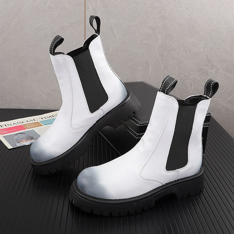 Chelsea Boots Men - Sepatu Bot Kulit Asli Pria Mewah,