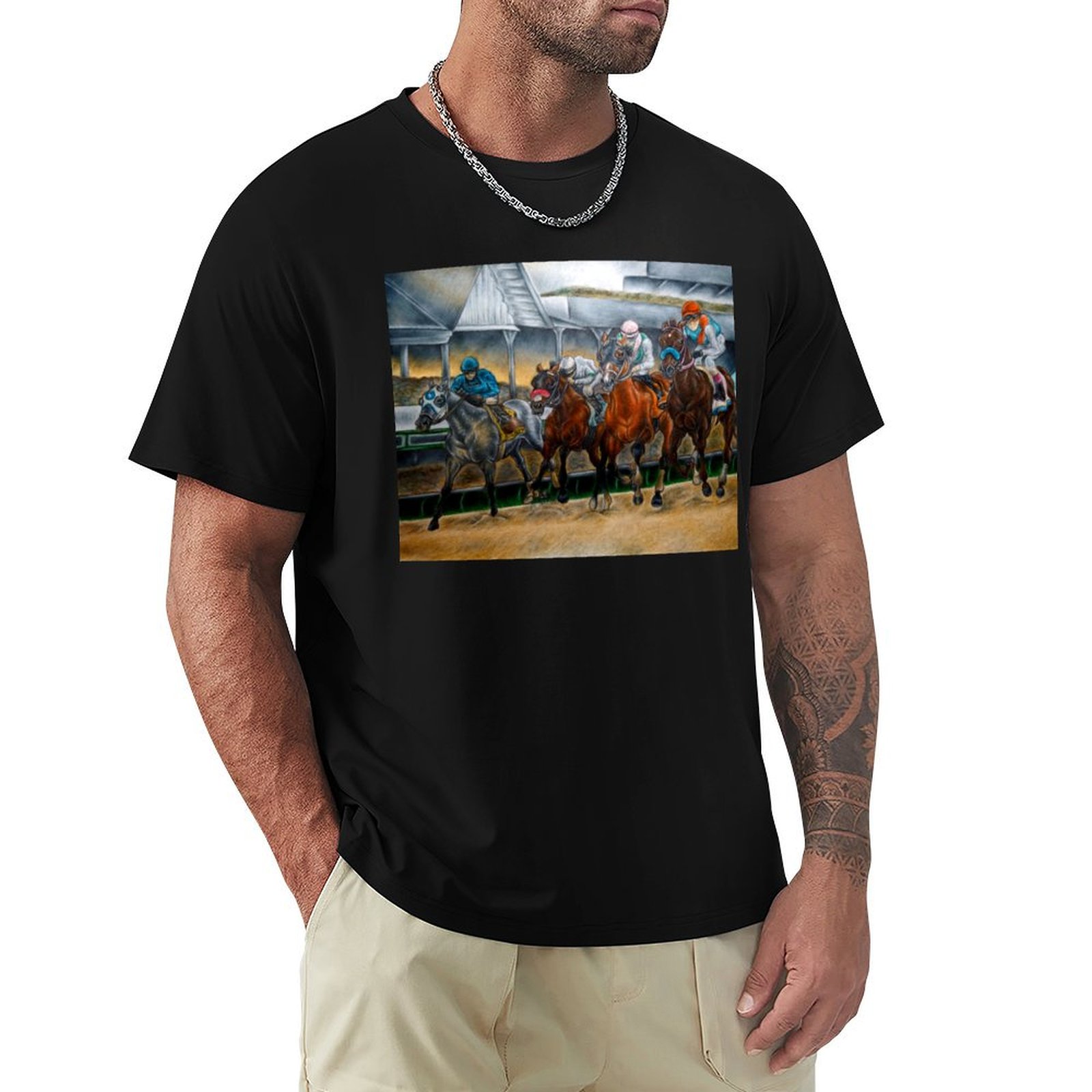 Men'S Fashion Kentucky Derby - Kaos Kentucky Derby 2021 dengan Pola