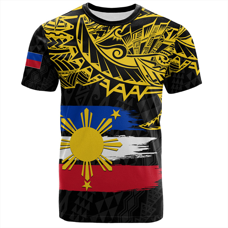 Men'S Fashion Philippines - T Shirt gambar lambang nasional Filipina