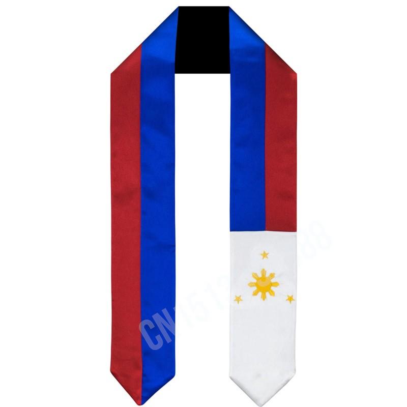 Men'S Fashion Philippines - Syal Bendera Filipina Atasan Cetak Selempang