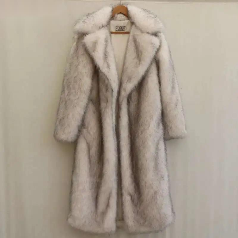 Men'S Fashion X - Mantel Bulu Cerpelai Pria Mode Hangat