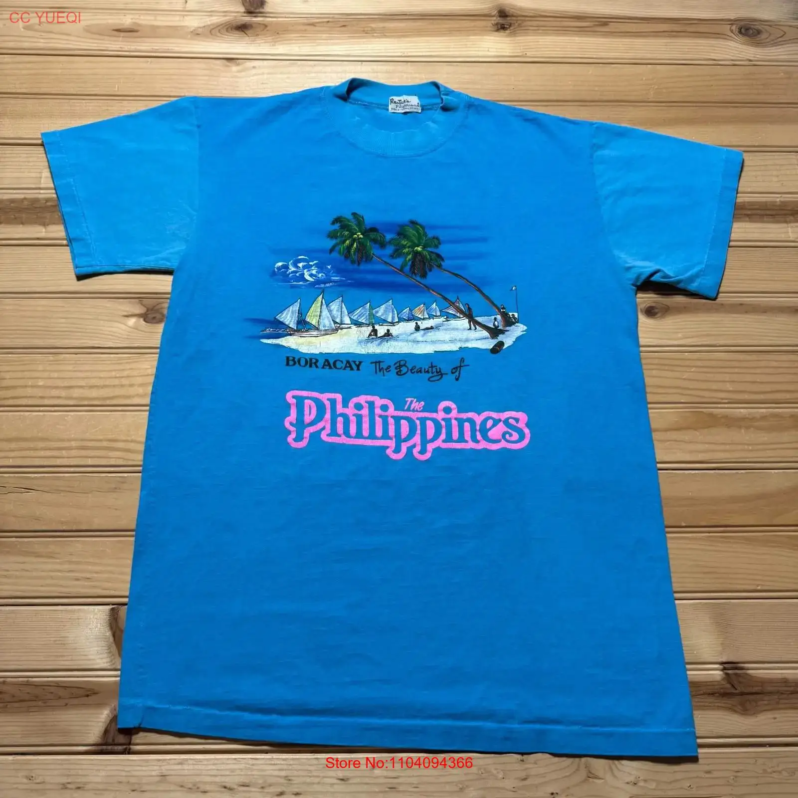 Men'S Fashion Philippines - Kaos Vintage 80-an Boracay Filipina Suvenir