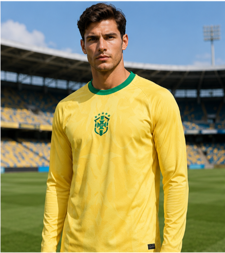 Men'S Fashion Outfits - Kaos Sepak Bola Lengan Panjang Edisi