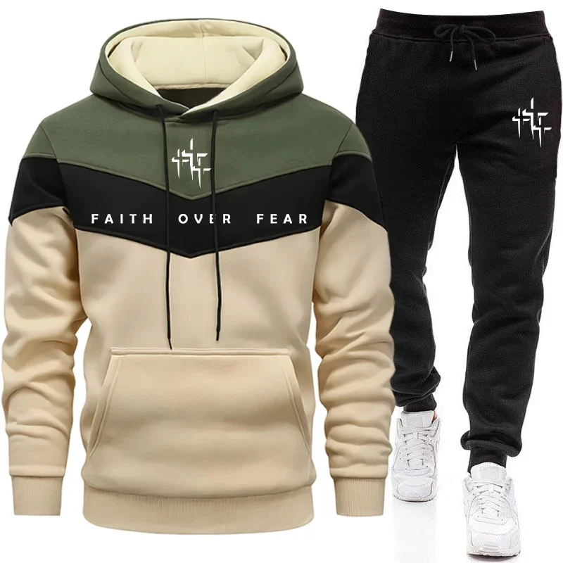 Faith Over Fear Setelan Olahra - Men'S Fashion Outfits ulasan dan harga