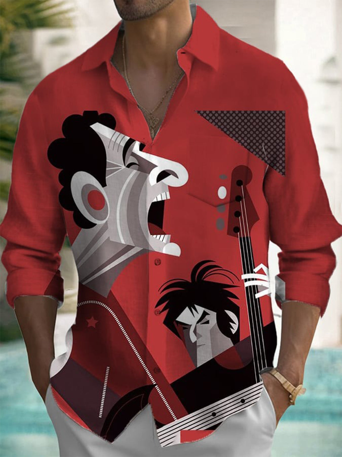 Kemeja Kasual Pria Berkancing  - Fashion Mens Shirt ulasan dan harga
