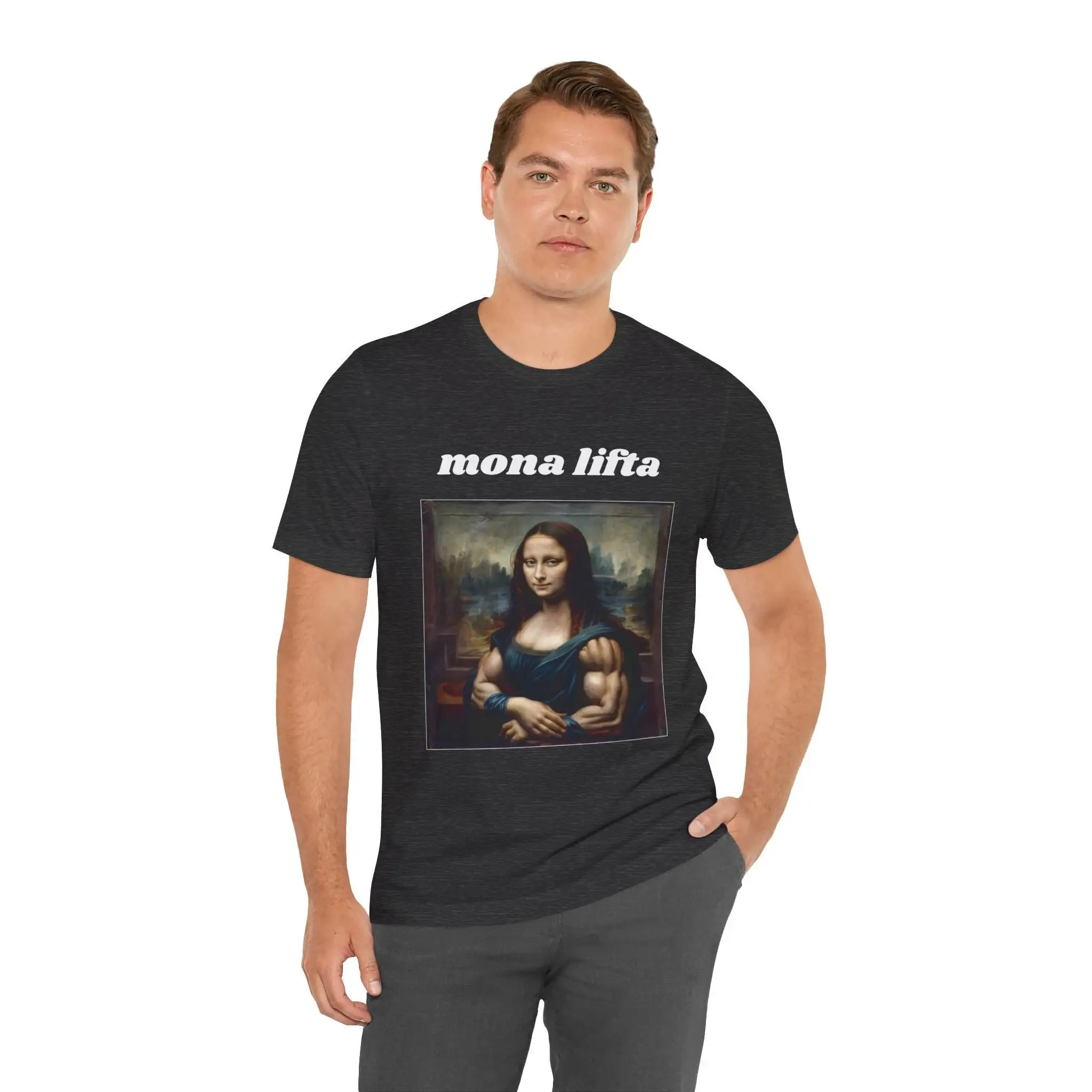 Kaos Mona Lifta Binaraga Lisa  - Muscle Tee Workout ulasan dan harga