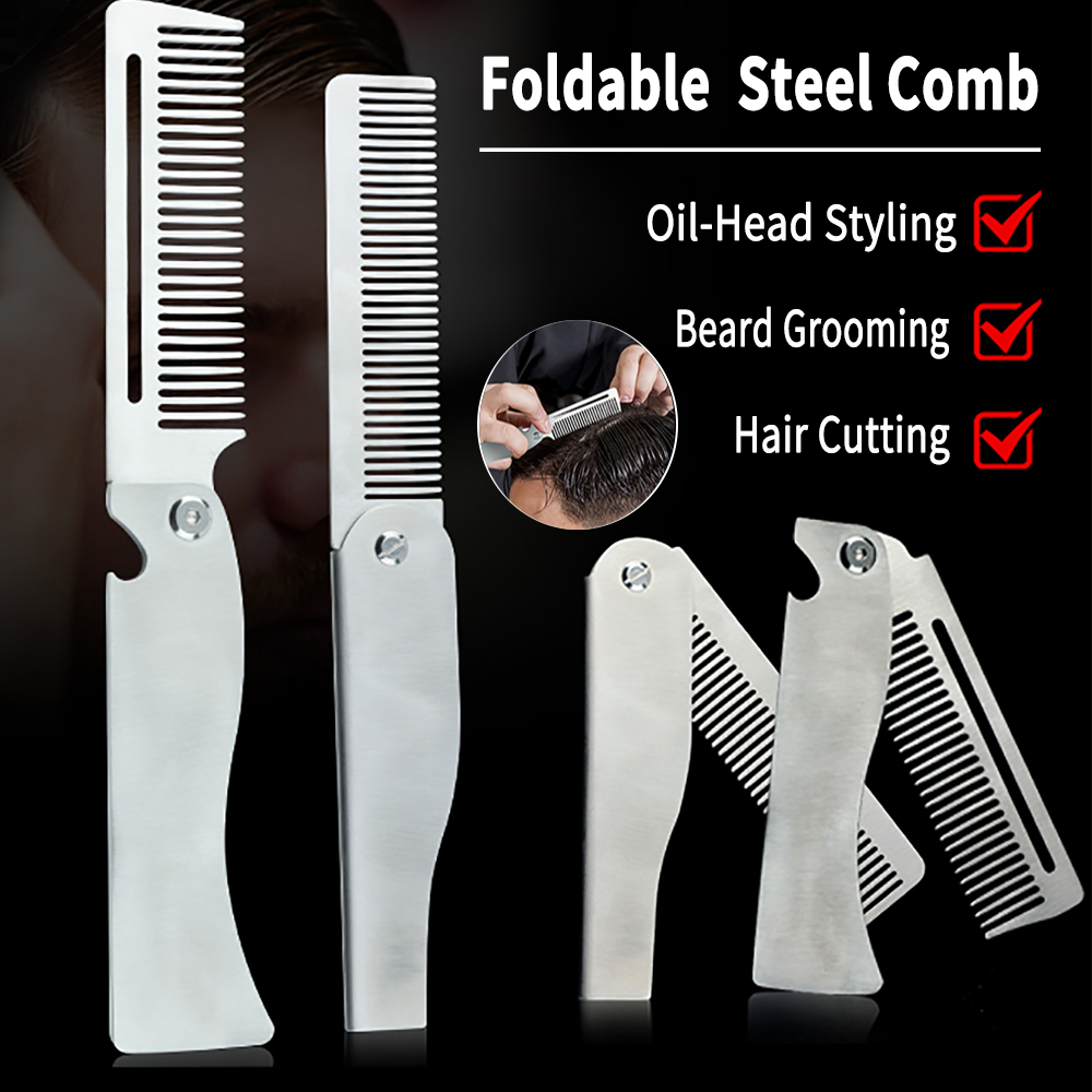 Tipe Baru 1/2 Buah Sisir Baja  - Men Fashion Hair Style ulasan dan harga
