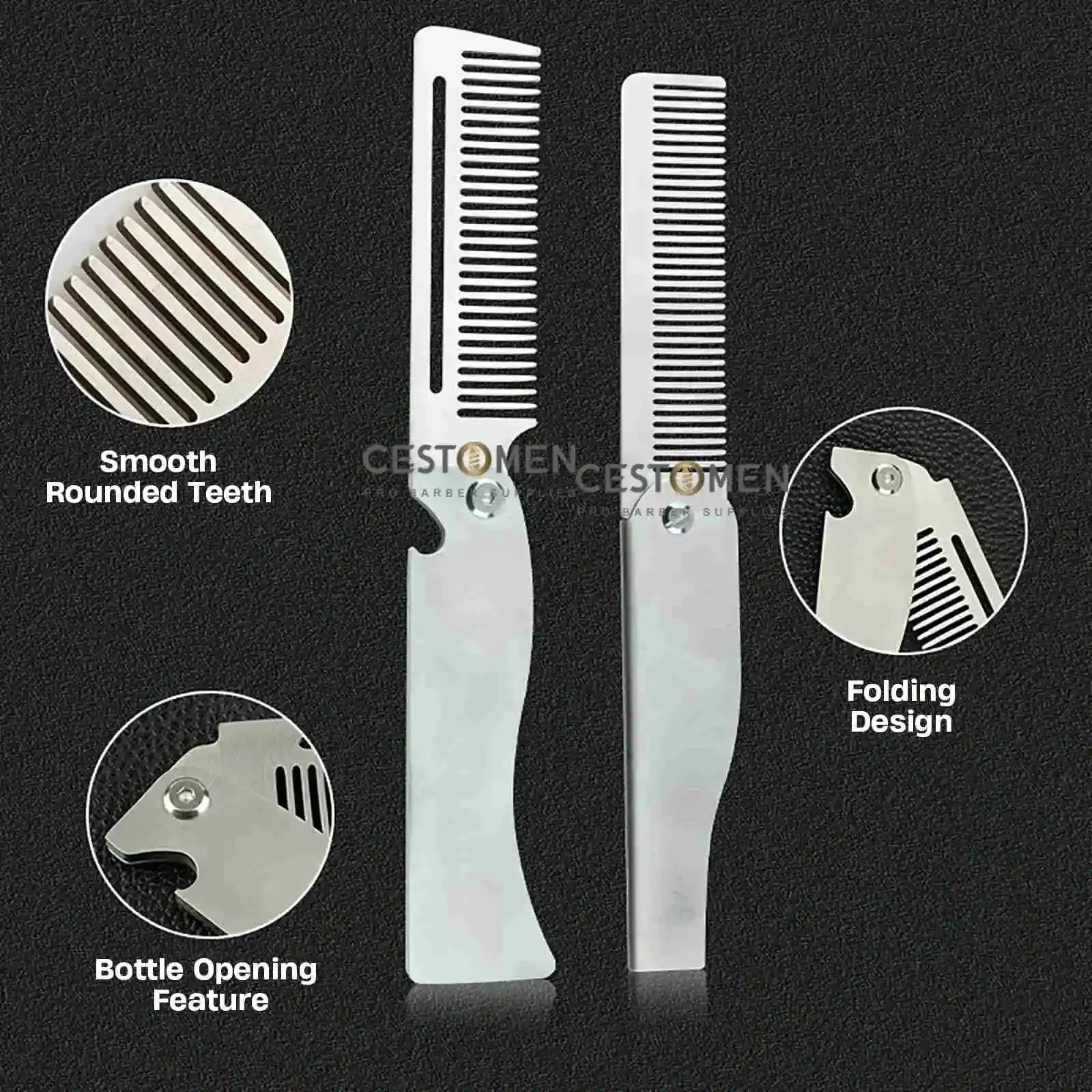Tipe Baru 1/2 Buah Sisir Baja  - Men Fashion Hair Style ulasan dan harga