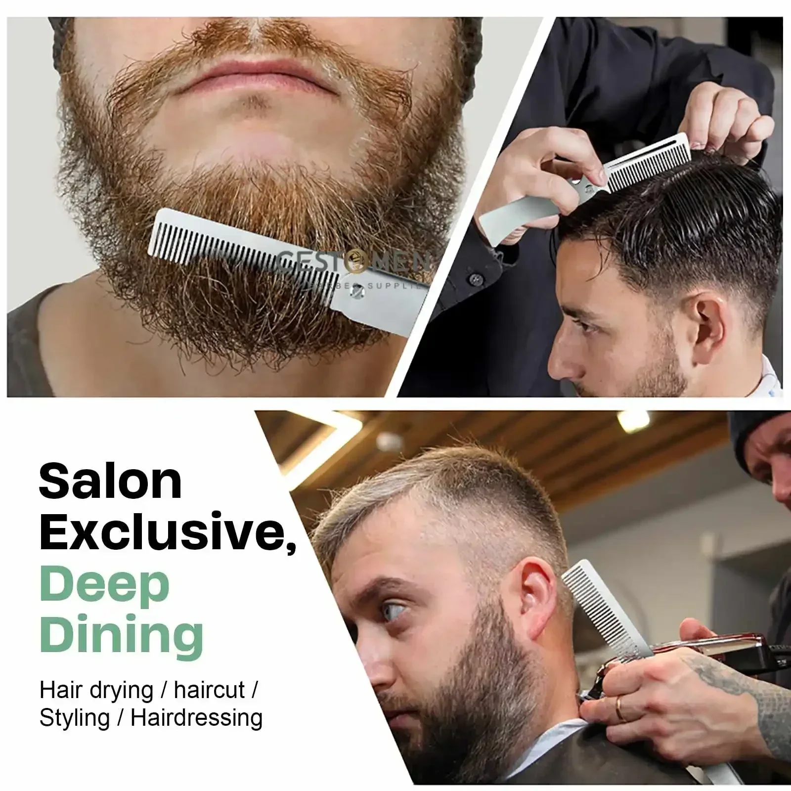 Tipe Baru 1/2 Buah Sisir Baja  - Men Fashion Hair Style ulasan dan harga
