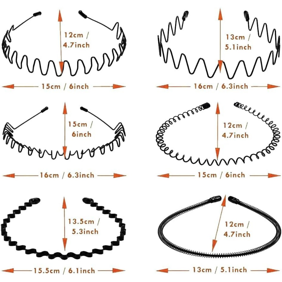 6PCS Ikat Rambut Olahraga Gaya - Men Fashion Hair Style ulasan dan harga
