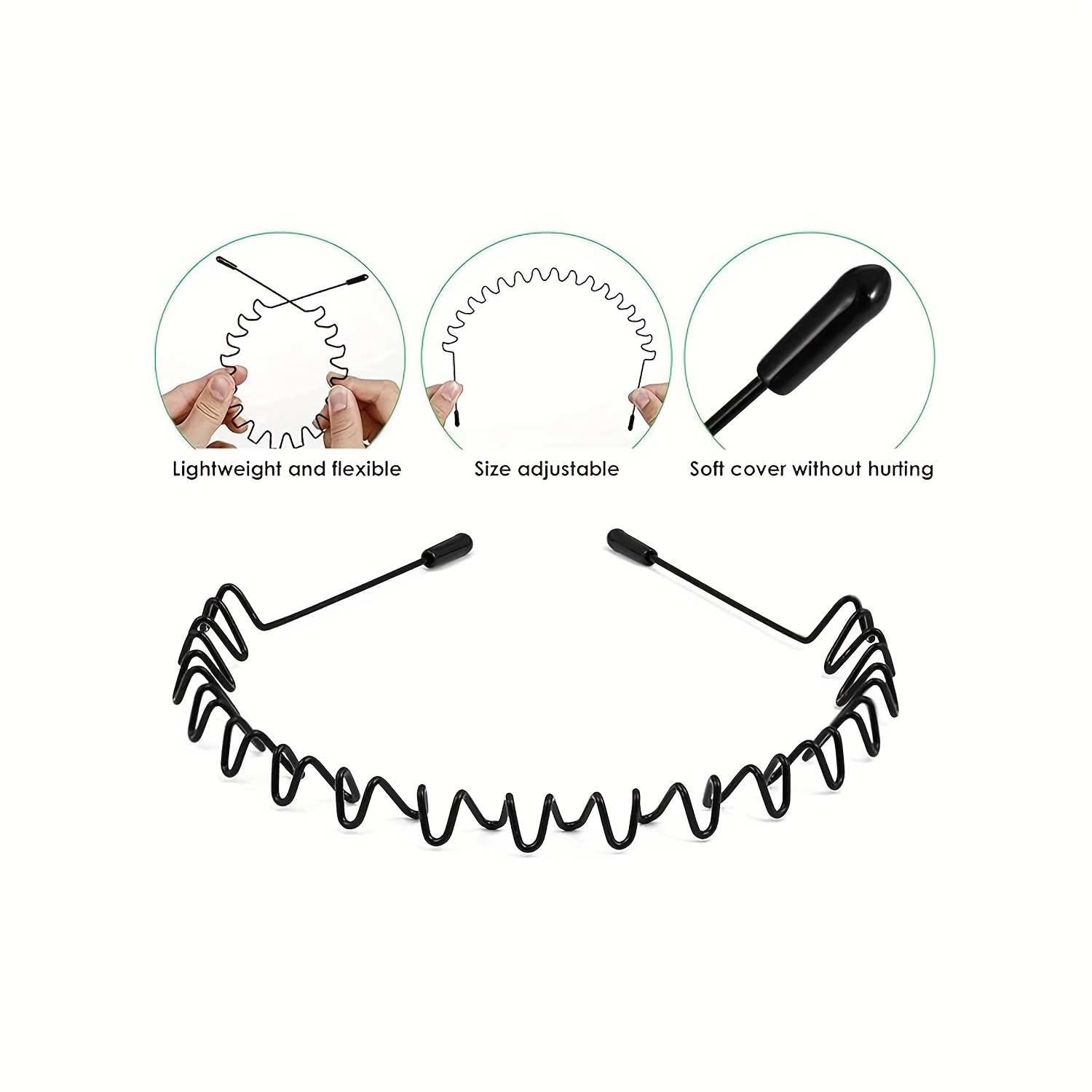 6PCS Ikat Rambut Olahraga Gaya - Men Fashion Hair Style ulasan dan harga