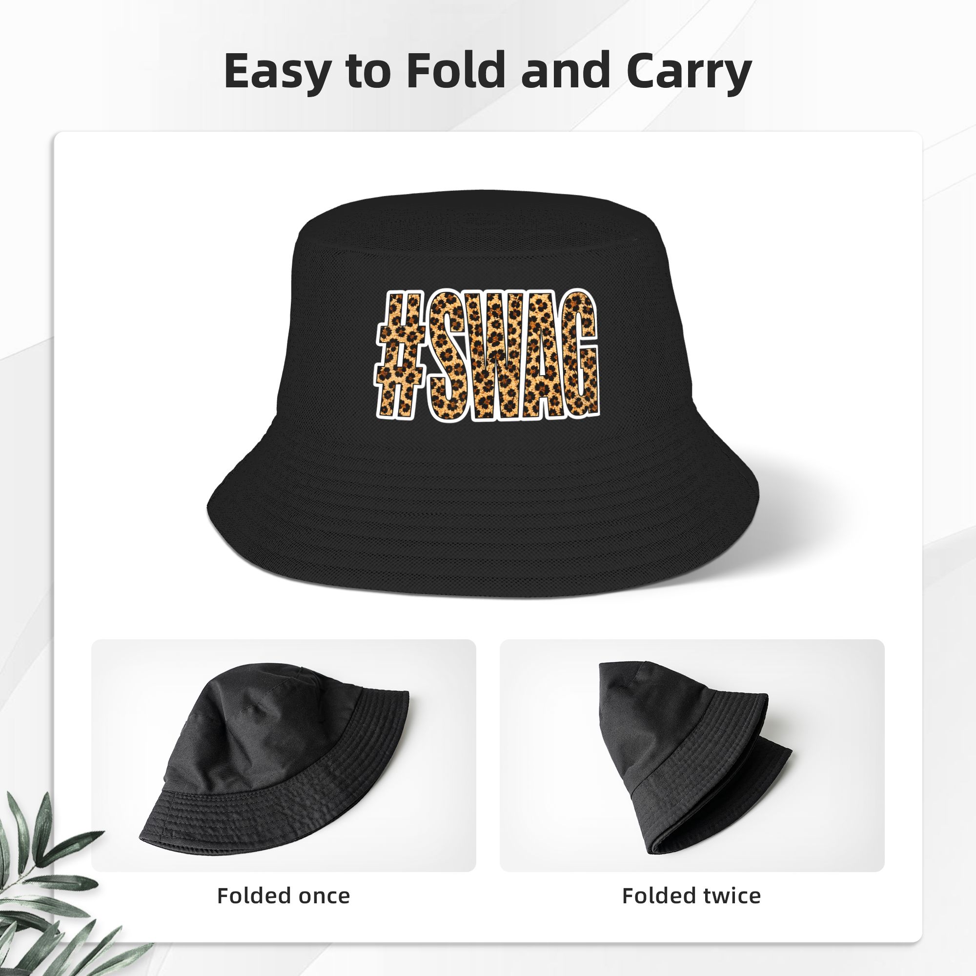 Topi Bucket Motif Leopard Swag - Mens Fashion Hashtags ulasan dan harga
