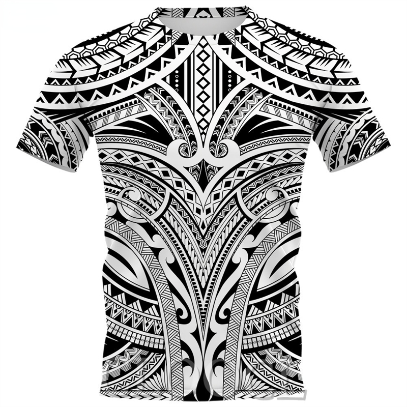 Kaos Grafis Tribal Gaya Maori  - Men'S Fashion Philippines ulasan dan harga
