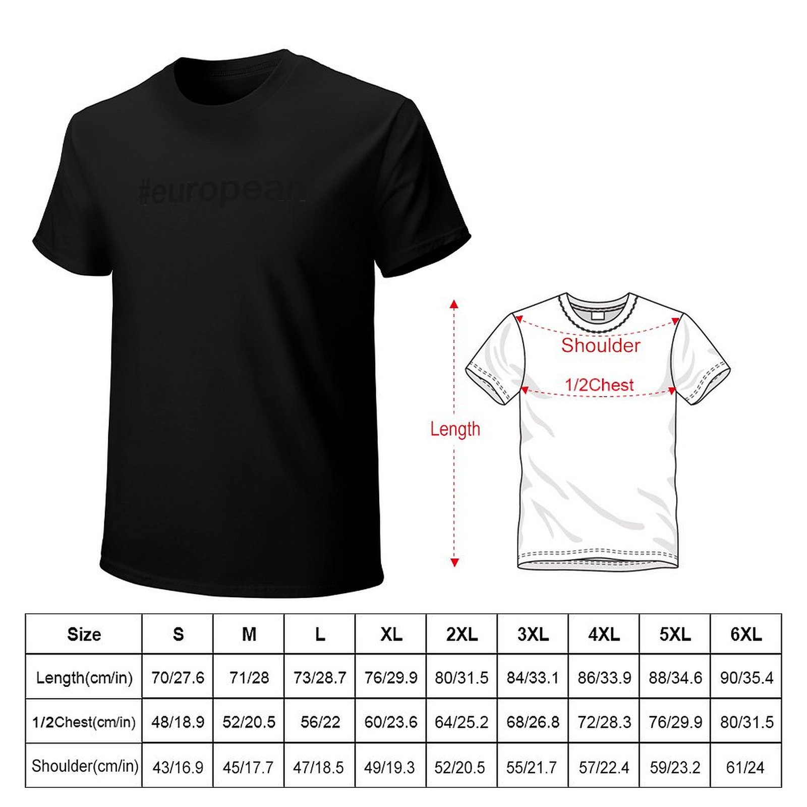 Kaos Hashtag EROPA, Kaos Cetak - Mens Fashion Hashtags ulasan dan harga