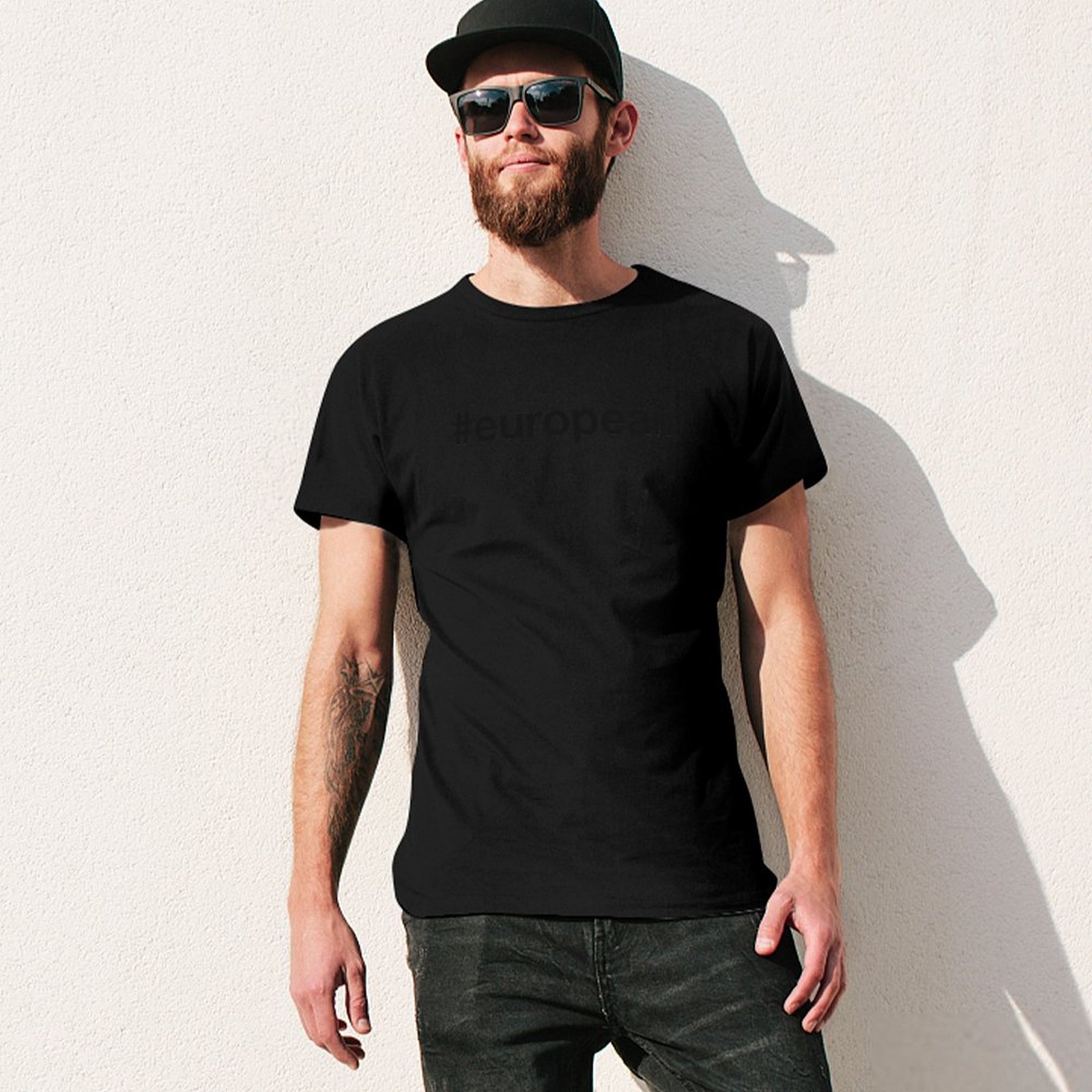 Kaos Hashtag EROPA, Kaos Cetak - Mens Fashion Hashtags ulasan dan harga