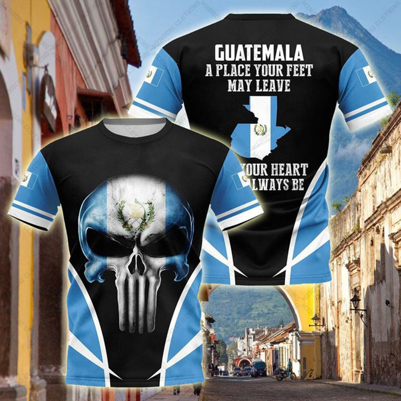 Kaos Grafis Bendera Guatemala  - Men'S Fashion Guatemala ulasan dan harga