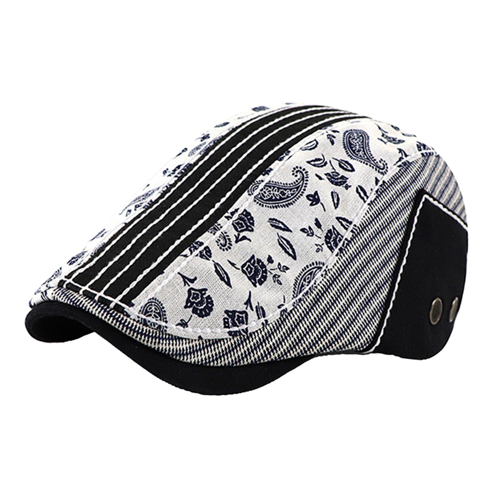Topi Newsboy Paisley Datar Mod - Men'S Fashion Roaring 20S ulasan dan harga