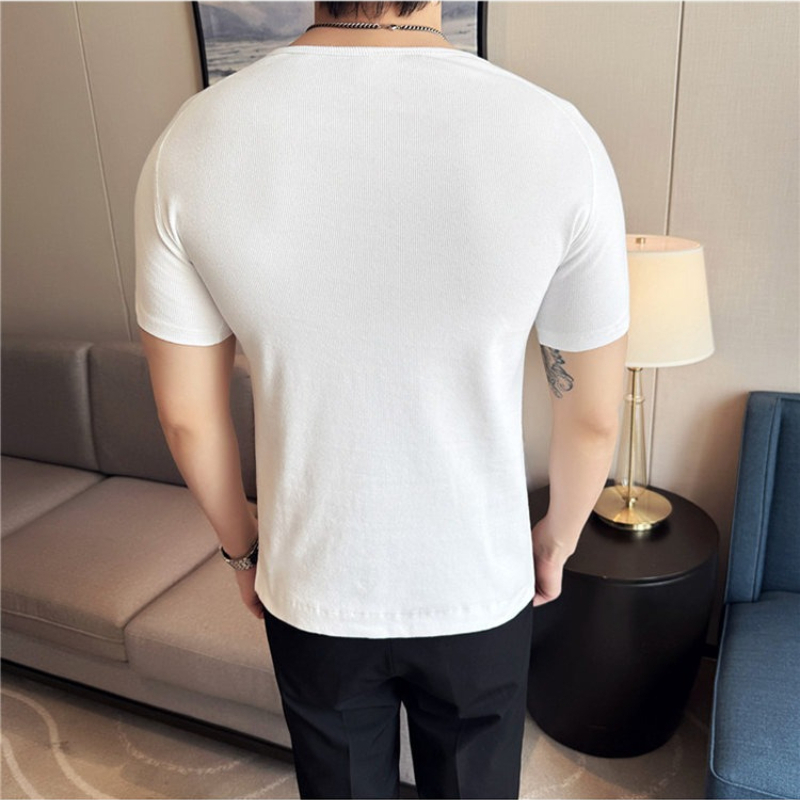Kaos Henley Slim Fit Pria - At - Muscle Tee Workout ulasan dan harga