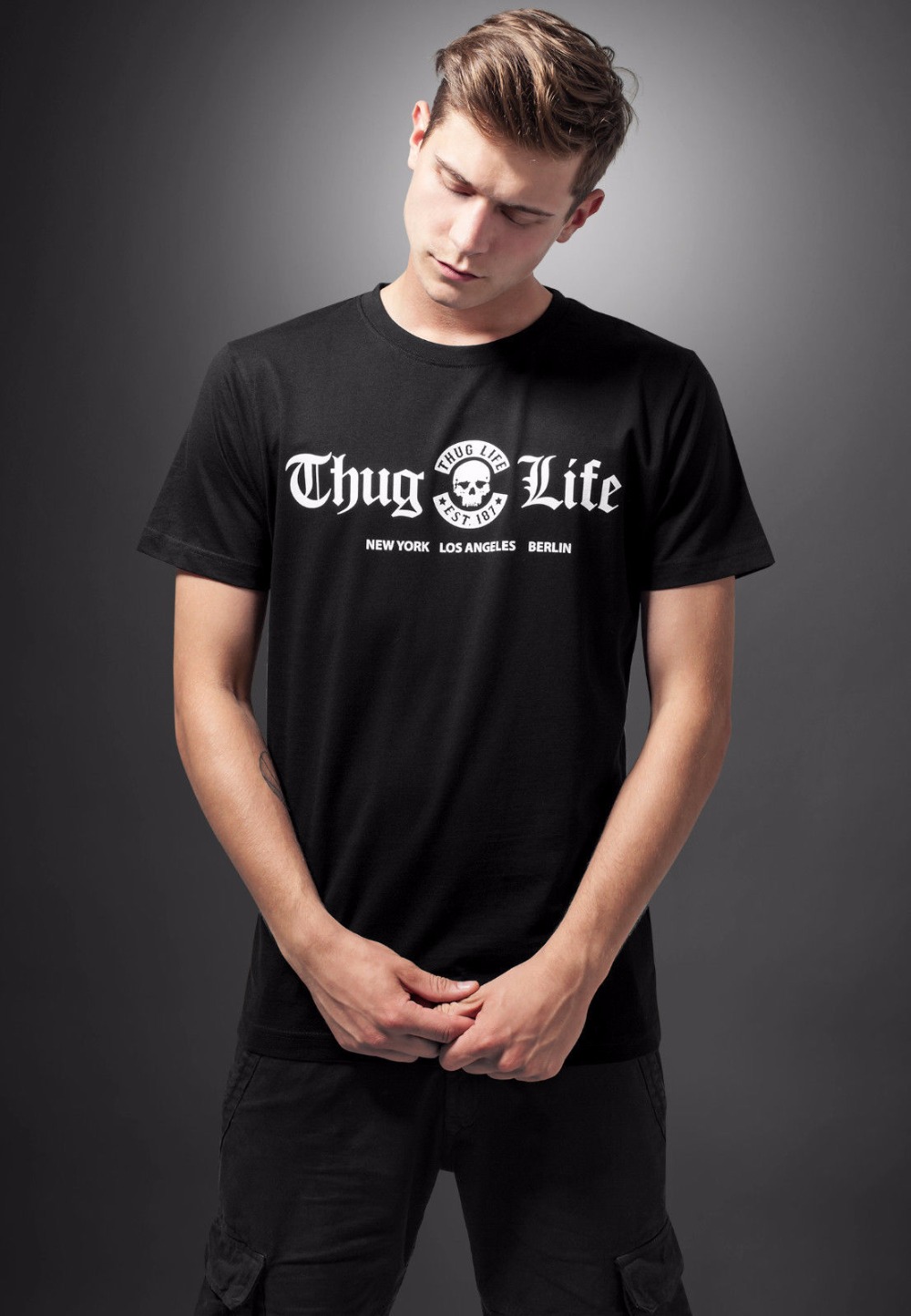 2019 Fashion 100% Kapas Lengan - Men'S Fashion New York ulasan dan harga