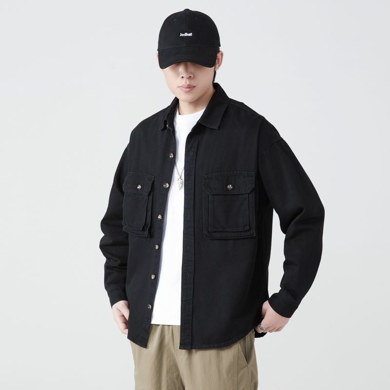 Kemeja Perkakas Katun Murni Bl - Men'S Fashion X ulasan dan harga