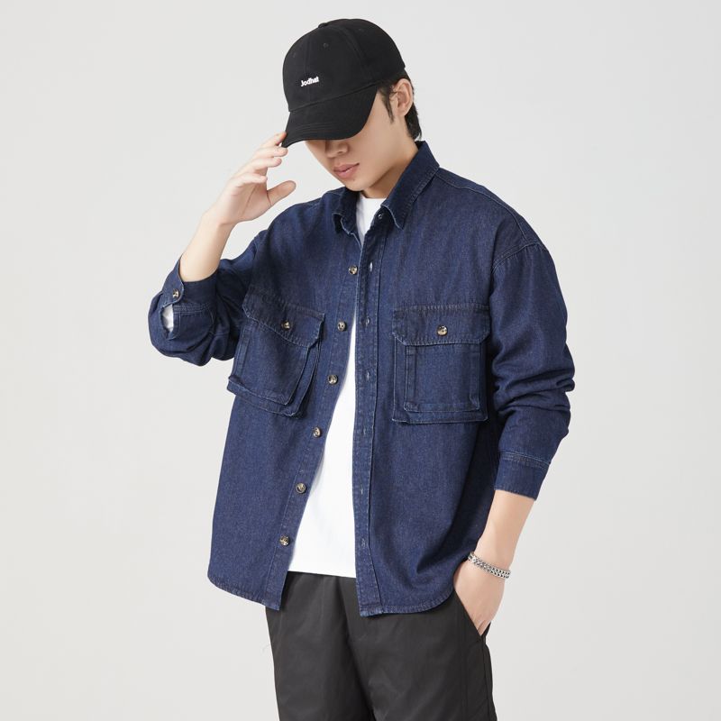 Kemeja Perkakas Katun Murni Bl - Men'S Fashion X ulasan dan harga