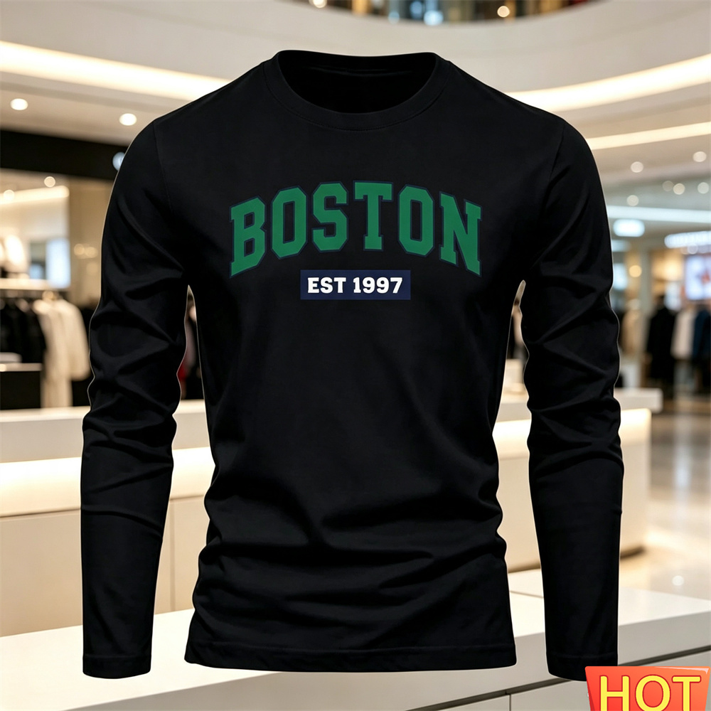 Kaos Lengan Panjang Pria Musim - Fashion Mens Shirt ulasan dan harga