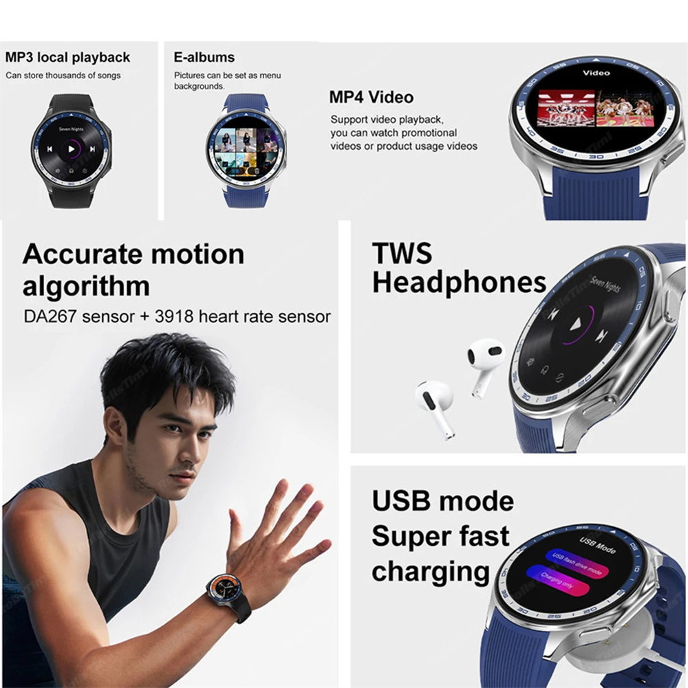 Jam tangan pintar AMOLED 1.43  - Men'S Fashion X ulasan dan harga