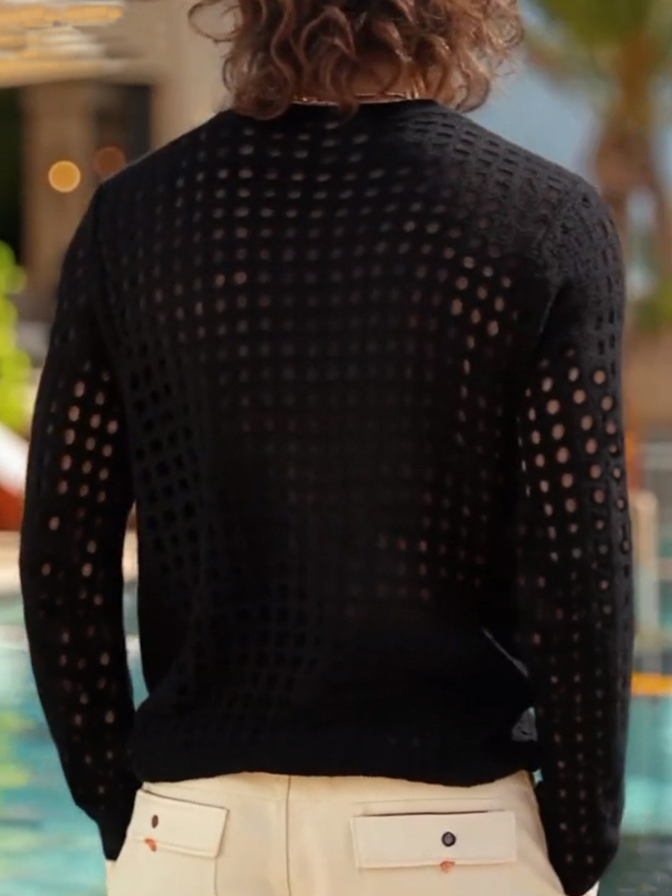 Atasan Jaring Seksi Sederhana  - Fashion Mens Shirt ulasan dan harga