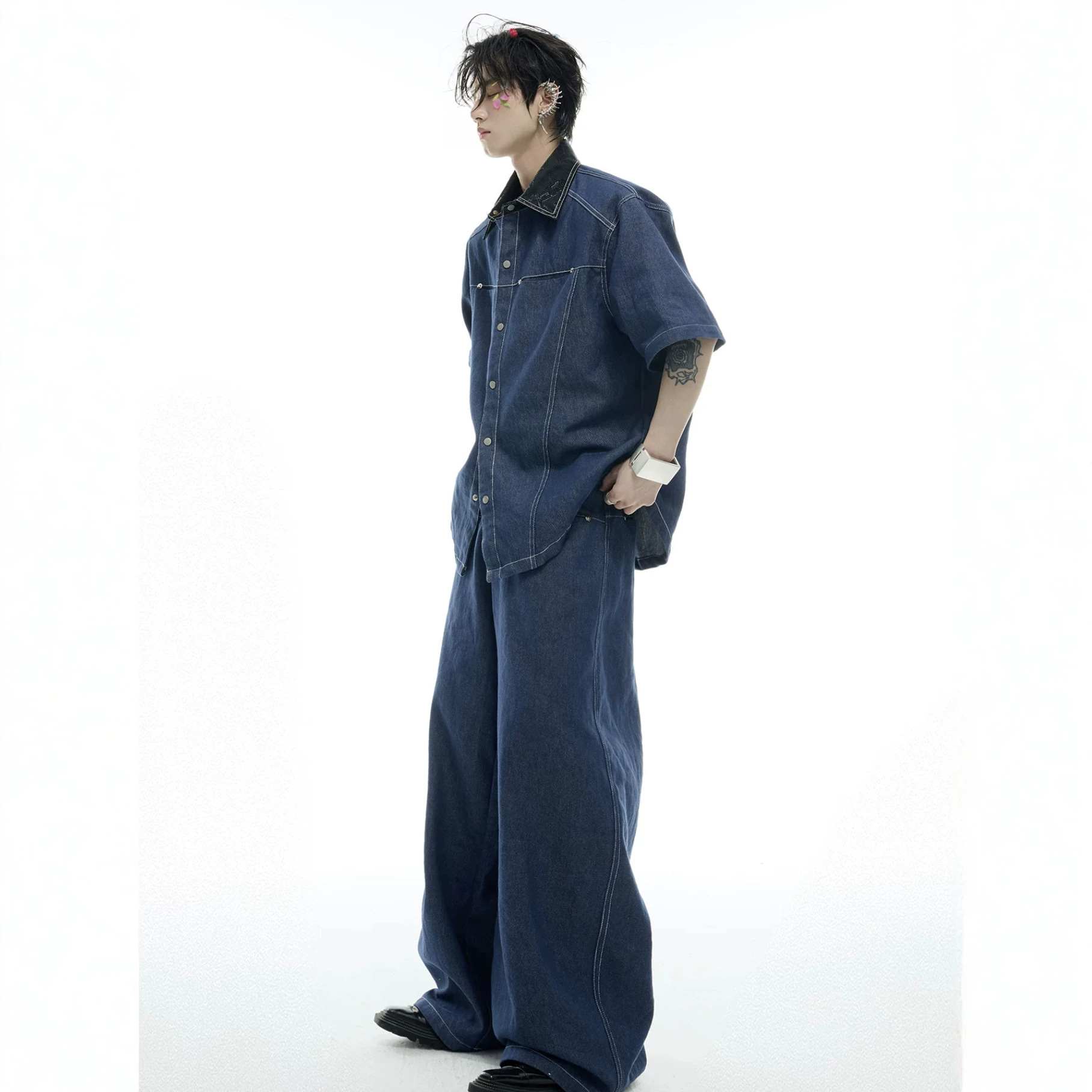 Set Denim Pria Musim Panas Gay - Men Fashion Jeans ulasan dan harga