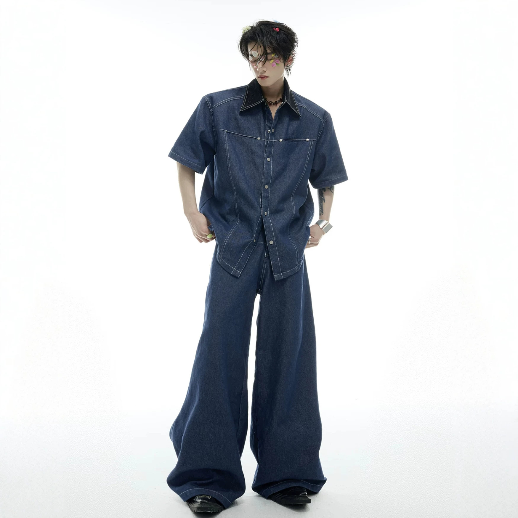 Set Denim Pria Musim Panas Gay - Men Fashion Jeans ulasan dan harga