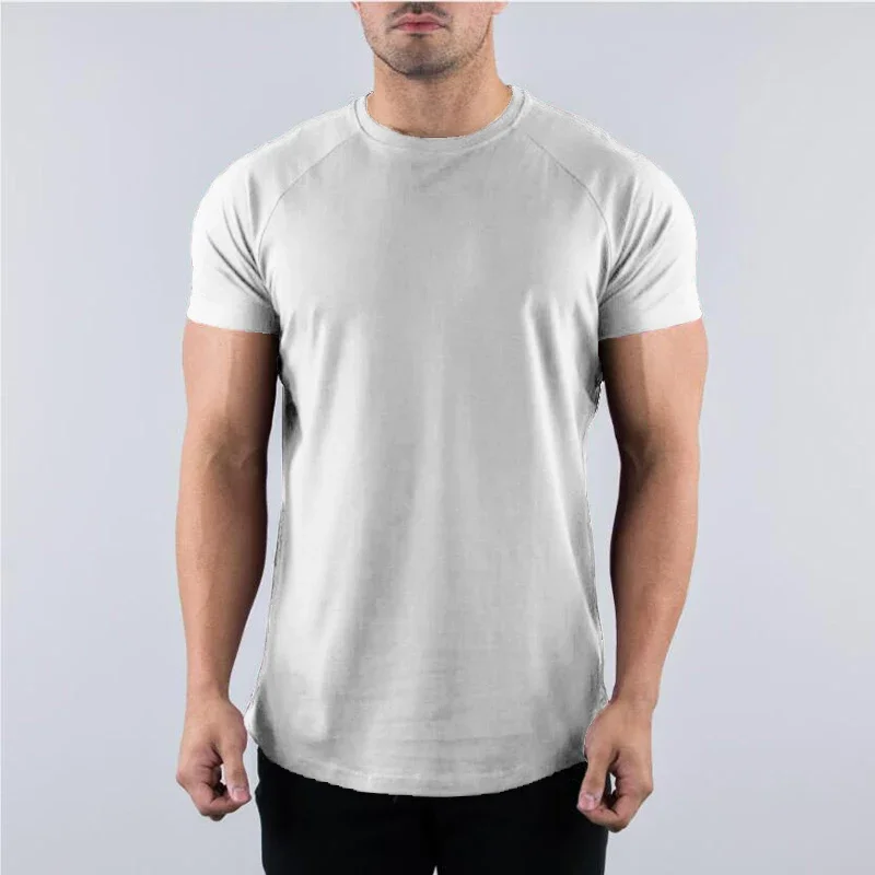Kaus lengan pendek katun berna - Muscle Tee Workout ulasan dan harga