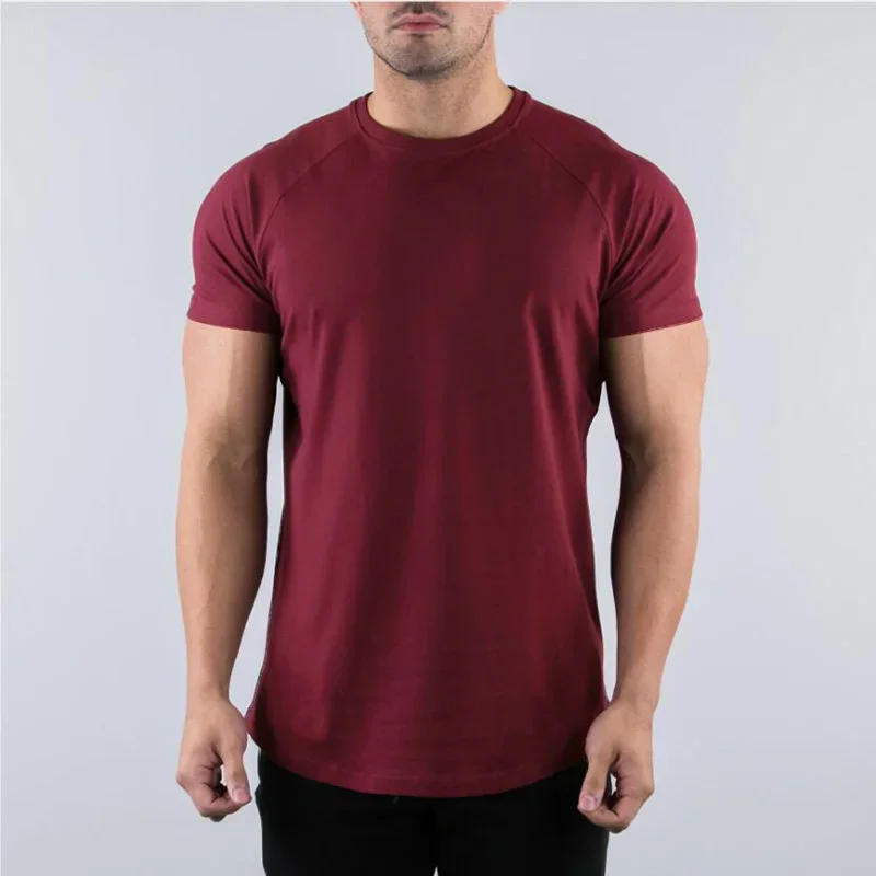 Kaus lengan pendek katun berna - Muscle Tee Workout ulasan dan harga