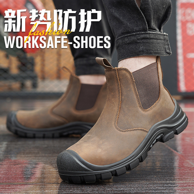 Sepatu Bot Kerja Penutup Kaki  - Chelsea Boots Men ulasan dan harga