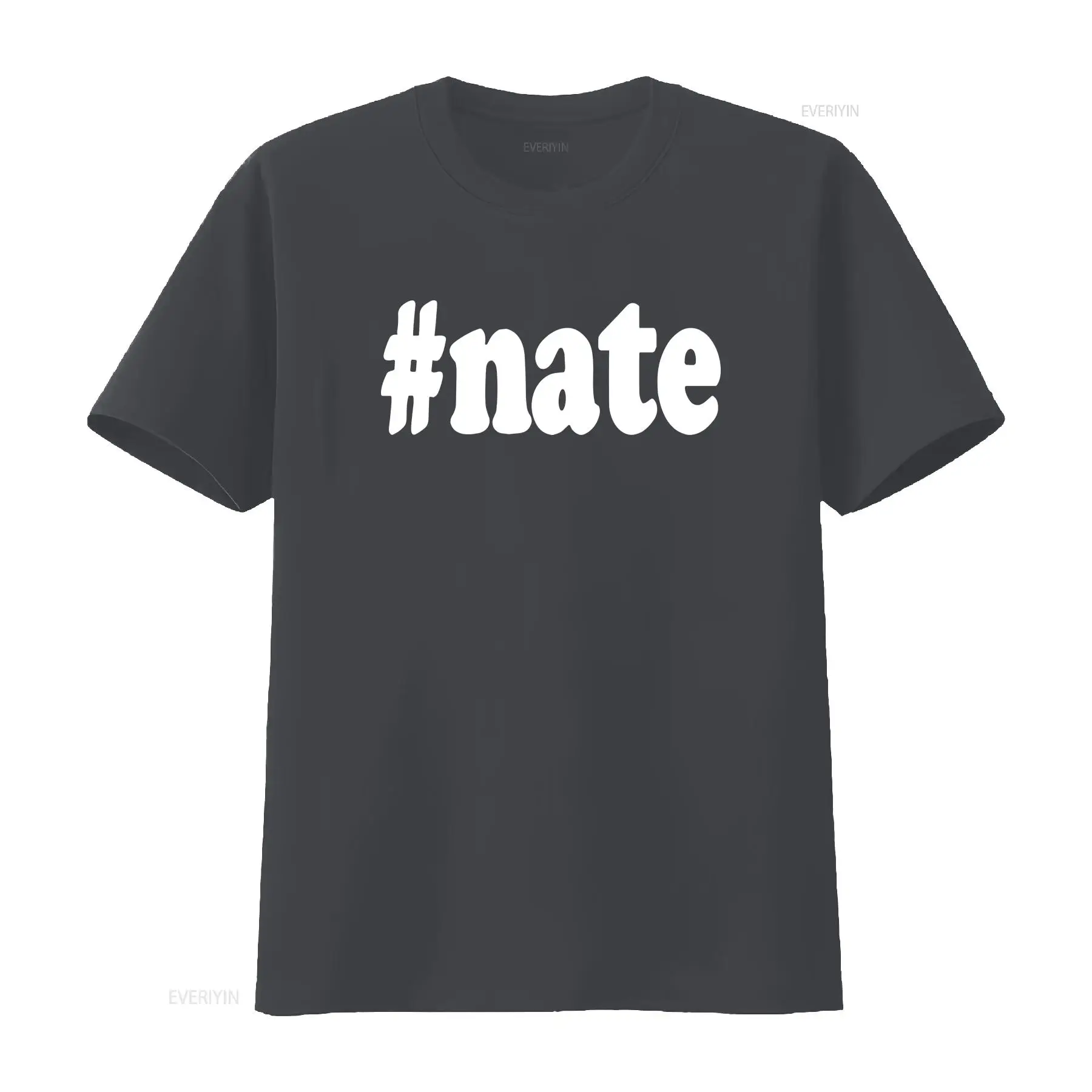 Kaos Nate Hashtag Nama Nathan  - Mens Fashion Hashtags ulasan dan harga