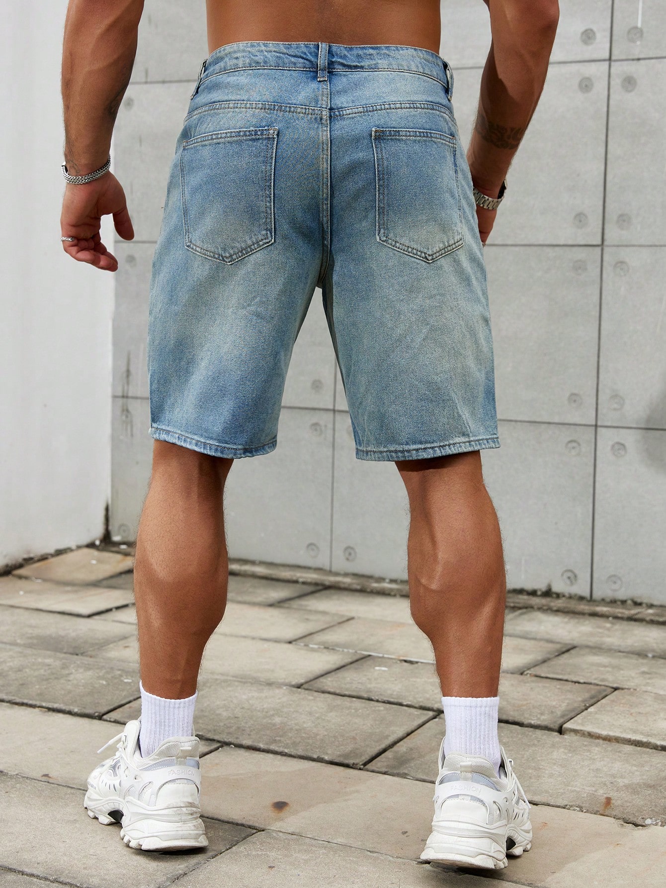 Celana pendek Jeans sobek pria - Men Fashion Jeans ulasan dan harga