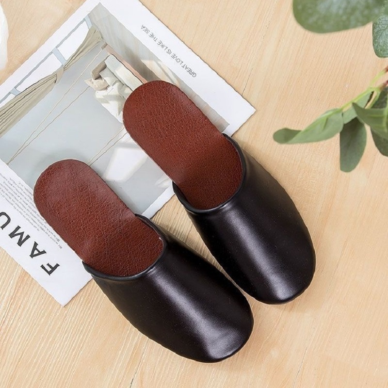 Sendal kulit hitam modis pria  - Men'S Fashion Houses ulasan dan harga