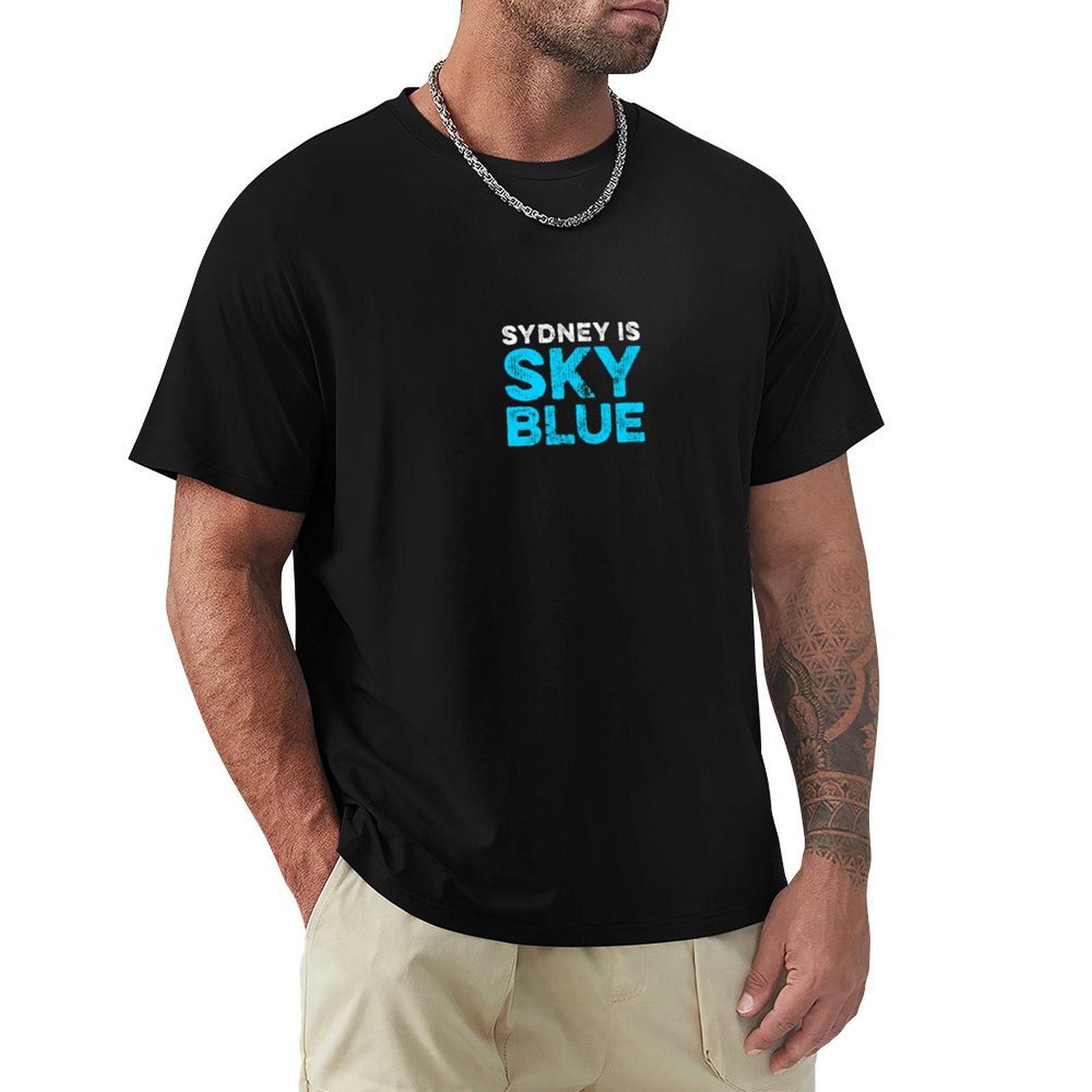 Sydney adalah kaos biru langit - Men'S Fashion Sydney ulasan dan harga