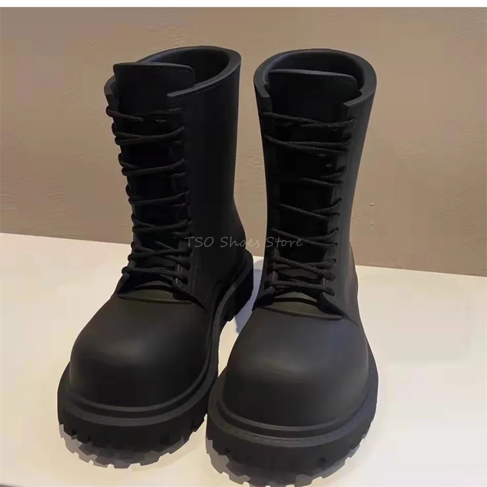 Sepatu bot hitam sol tebal unt - Chelsea Boots Men ulasan dan harga